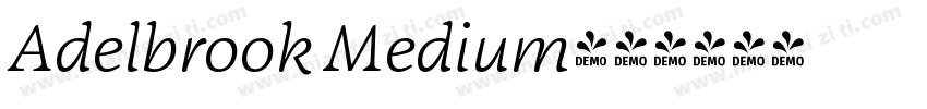 Adelbrook Medium字体转换
